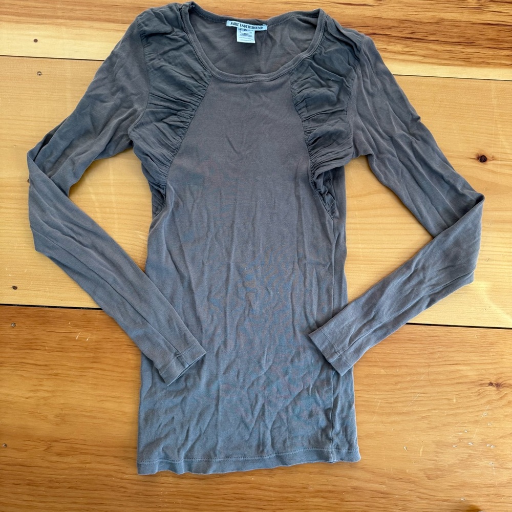 Brown long sleeve Prairie Underground top